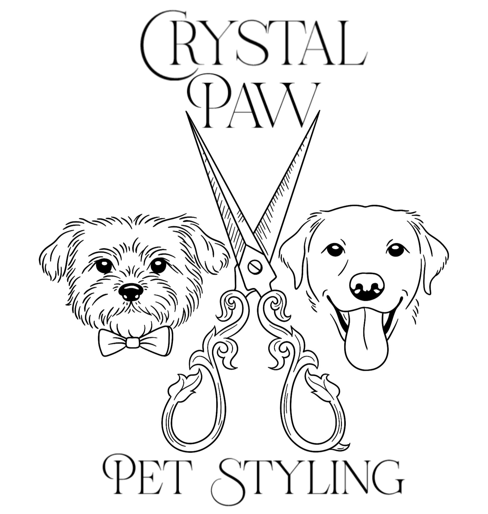 Crystal Paw Pet Styling Logo
